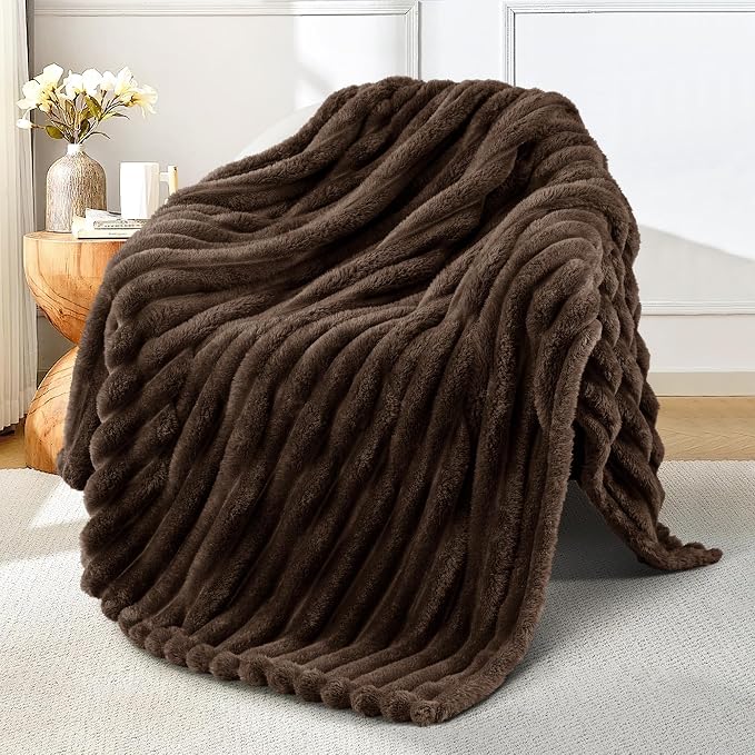 Exclusivo Mezcla Striped Fleece Throw Blanket by ExclusivoMezcla