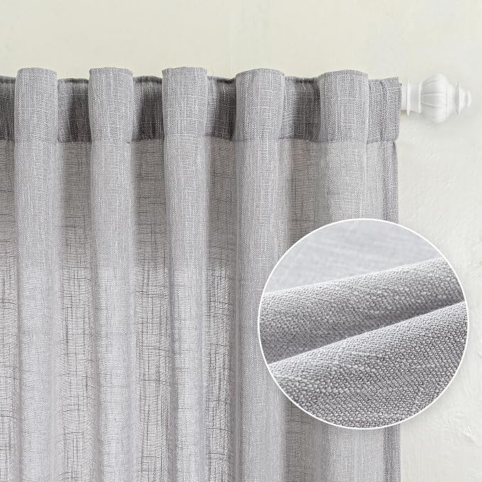 MYSKY HOME Floor Length Curtains Long Panels, Boho Curtains Farmhouse - Image 9