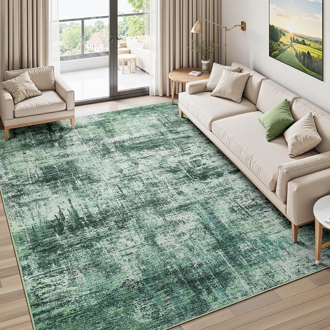 Lofus 5x7 Area Rug for Living Room, Abstract Washable Non-Slip Rugs, Stain by Lofus
