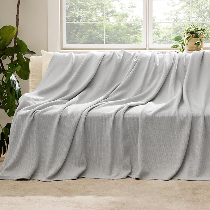 Bedsure GentleSoft 100% Cotton Blanket Twin XL Size - Image 5