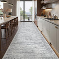 2'6 x 12' Runner Rug Non Slip, Washable Kitchen Rugs, Living Room, Long Rug by Restydon