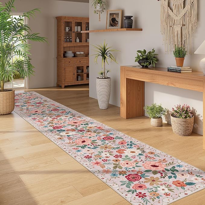 DUKINO 2x12 Washable Runner Rug, Non Slip Long Kitchen Runner Rug, Low Pile - Image 4