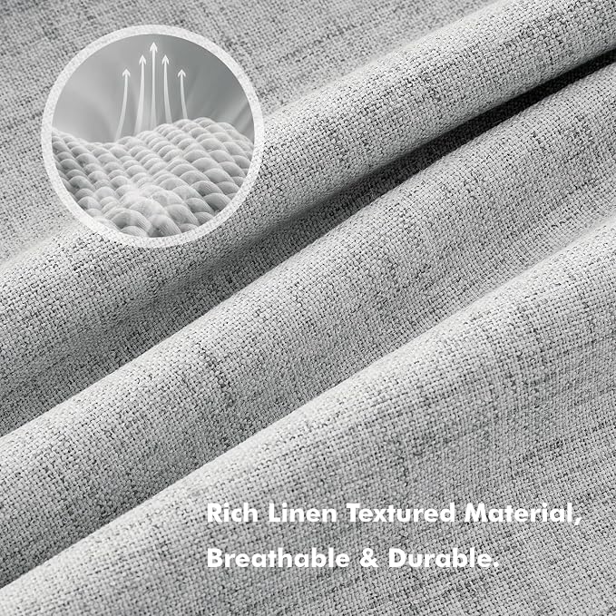 MIULEE 100% Blackout Linen Curtains - Image 3
