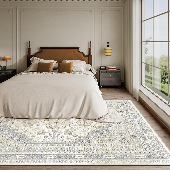 6x9 Area Rugs for Living Room, Large Washable Rug, Dining Room, Low Pile - Image 9