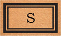 Calloway Mills 152961830S Black Border 18" x 30" Monogram Doormat by Callowaymills