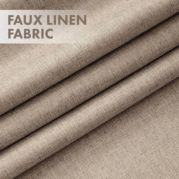 MIULEE 100% Blackout Linen Curtains - Image 3