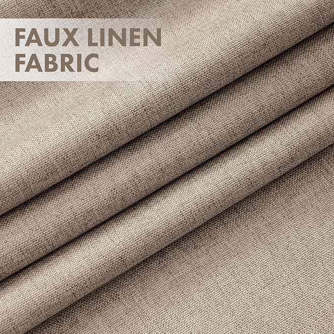 MIULEE 100% Blackout Linen Curtains - Image 3