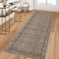 GarveeHome Scalloped Washable Runner Rug 2x6 Non Slip Kitchen Rug, Taupe | by GarveeHome