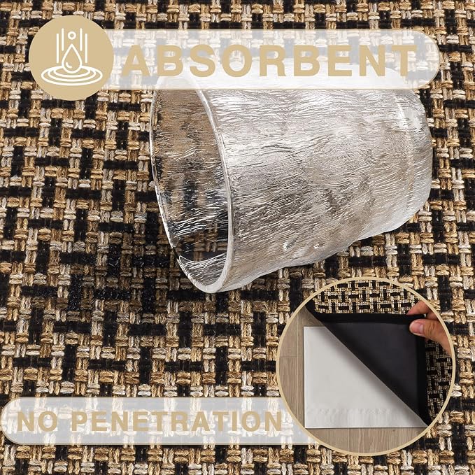Door Mat Indoor Entrance 17"x29", Absorbent Indoor Door Mat, Non Slip Rubber - Image 3