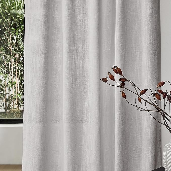 MYSKY HOME 90 Inch Farmhouse Curtains - Image 5