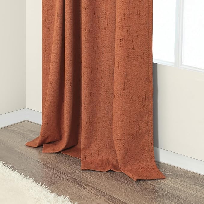 Pitalk Terracotta Blackout Curtains - Image 8