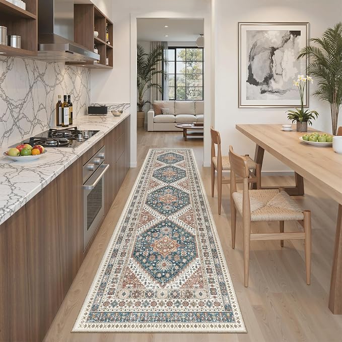 Madane Hallway Runner Rug 2x8 Washable Kitchen Rugs Non-Slip, Soft Ultra-Thin by Madane
