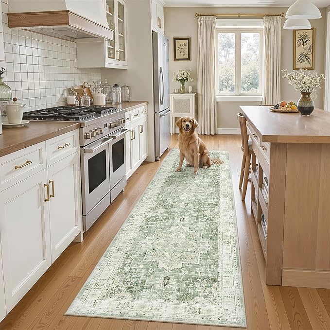 Madane Hallway Runner Rug 2x8 Washable Kitchen Rugs Non-Slip, Soft Ultra-Thin by Madane