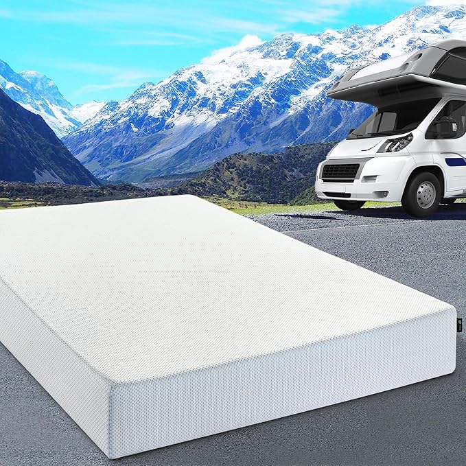ZINUS 6 Inch Green Tea Cooling Memory Foam Mattress [New Version], Short Queen, Fiberglass Free, Medium Firmness, Cooling Gel Foam, Certified Safe Foams & Fabric, Mattress in A Box