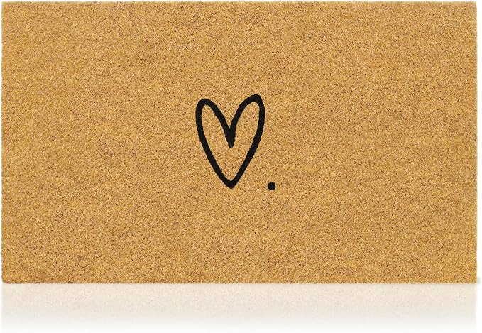 Coir Welcome Mat, 17 x 29 in | 100% Natural Coir, Anti-Shedding, Durable PVC by AmaruDoorMats