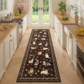 DUKINO 2.6x8 Kitchen Runner Rug, Washable Non Slip Dog Rug, Stain Resistant by DUKINO
