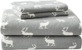 Eddie Bauer - Twin Sheets, Cotton Flannel Bedding Set, Brushed For Extra Softness, Cozy Home Decor (Elk Grove, Twin)