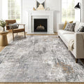 LOONGRUG 7x9 Area Rug Washable Large Neutral Modern Living Room Rugs | Abstract by LOONGRUG