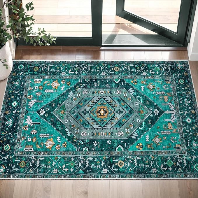 SERISSA 2x3 Washable Non Slip Boho Small Area Rug - Image 5