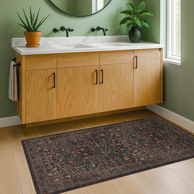 Dark Brown 2x4 Entryway Rug, Small Runners - Image 3