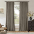 Taupe Grey 120 Inch Blackout Pinch Pleated Curtains by Twodrapes