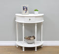 Frenchi Furniture Table, 11.6 x 23.7 x 28 in, White