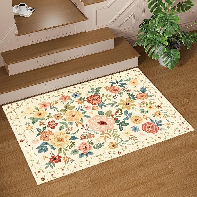 DUKINO 2x3 Entryway Rug, Door Mat Soft Washable Rug Non Slip, Non-Shedding - Image 9