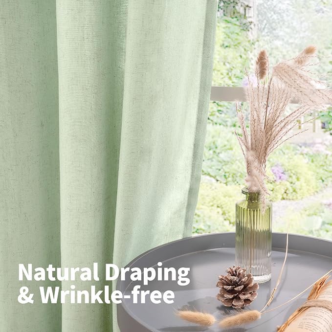YoungsTex Linen Curtains 84 Inch Length - Image 7