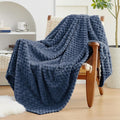 EXQ Home Gentle Soft Fleece Throw Blanket – Cozy Lightweight 3D Imitation by EXQHomeTexitleCoLtd