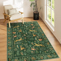 DUKINO 4x6 Area Rug, Non Slip Animal Washable Rug by DUKINO