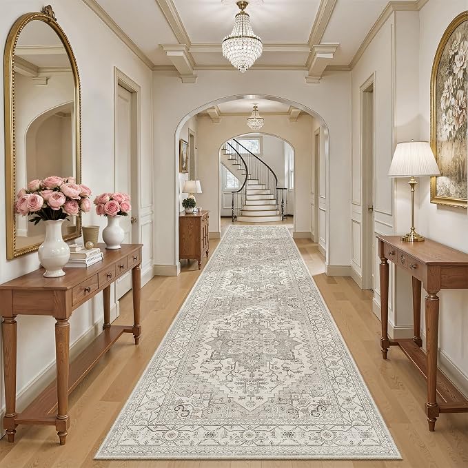 Madane Hallway Runner Rug 3x14 Washable Kitchen Runners Long, Soft Thin by Madane