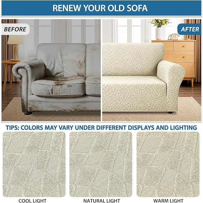 ZNSAYOTX 1 Piece Stretch Sofa Covers - Image 5