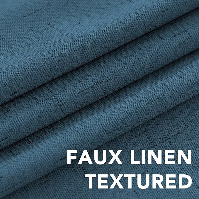 H.VERSAILTEX Linen Curtains 100% Blackout Curtains - Image 4