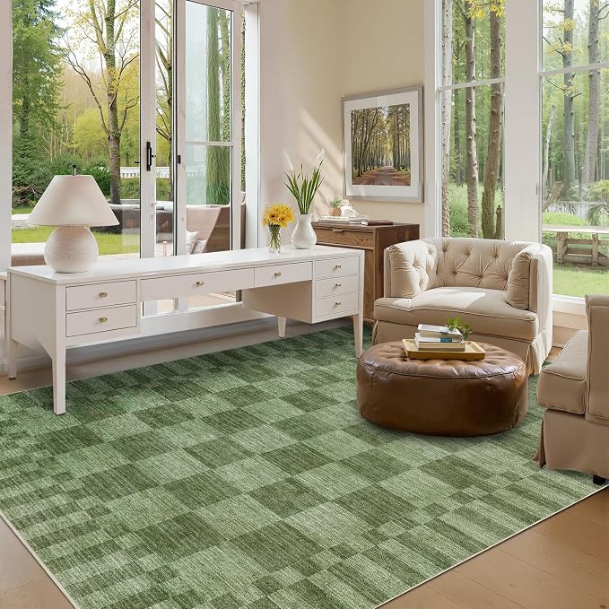 GarveeHome Checkered Washable 2x3 Rug Small Area Rugs Non-Slip - Image 5