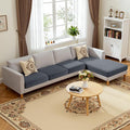Hokway Chaise Cover and Couch Cushion Covers Set, Separate Sectional Sofa by Hokway