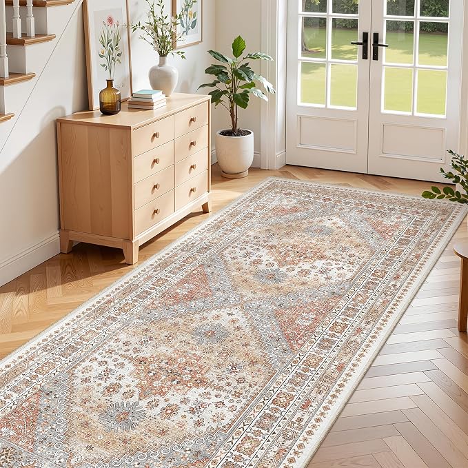 4x8 Rug Non Slip, Washable Hallway Runner Rug, Nursery Room, Soft Runner Rug - Image 5