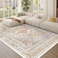 5x8 Area Rugs for Living Room, Large Washable Rug, Dining Room, Low Pile by Zesthome
