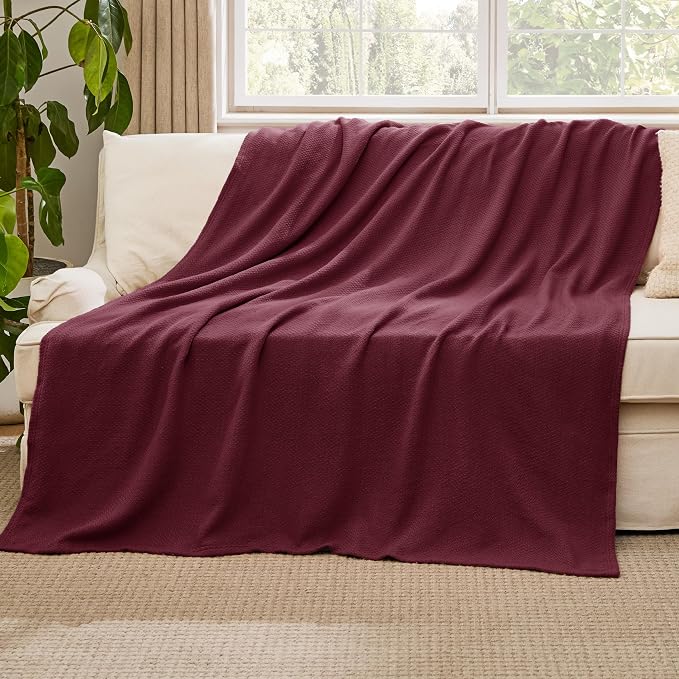 Bedsure GentleSoft 100% Cotton Blanket Twin XL Size - Image 5
