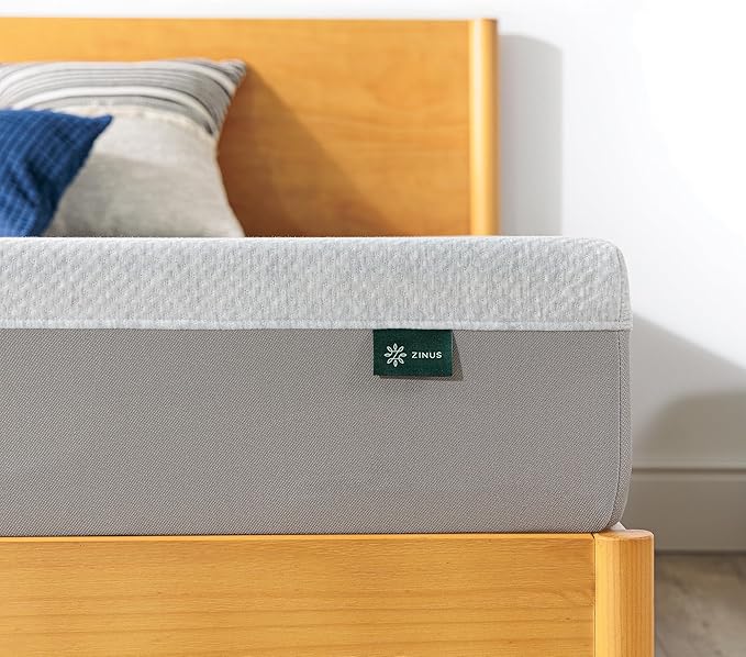 ZINUS 6 Inch Ultima Memory Foam Mattress [New Version], Queen, Fiberglass Free, Medium Firm Feel, Breathable Airflow Memory Foam, Certified Safe Foams & Fabric, Mattress in A Box