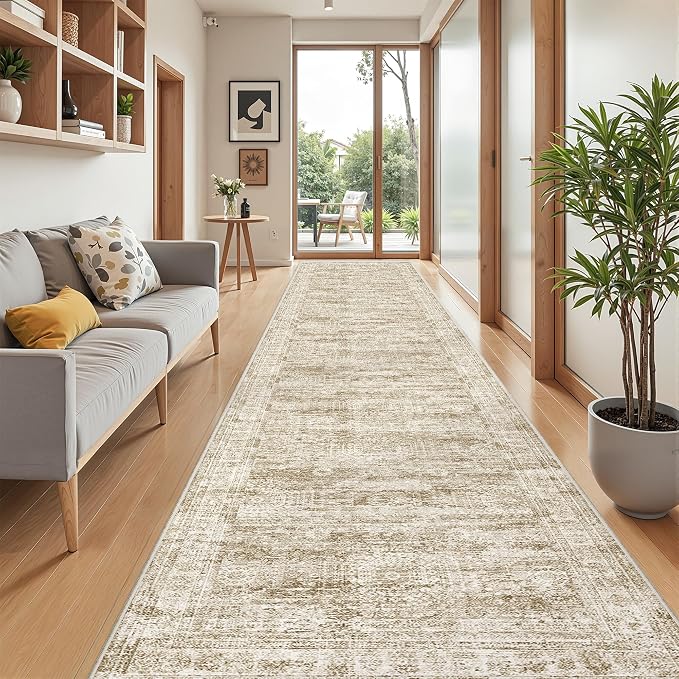 3x14 Runner Rug Non Slip, Washable Hallway Runner Rug, Living Room, Extra Long - Image 5