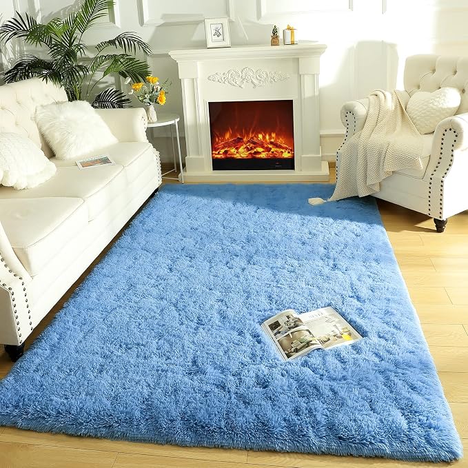 LOCHAS Area Rugs Fluffy Living Room Carpets - Image 4