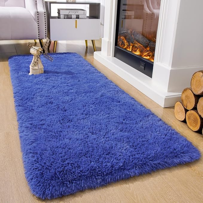 Chicrug Soft Runner Rug for Bedroom Living Room Plush Fluffy Rugs 2x6 | Shag - Image 2