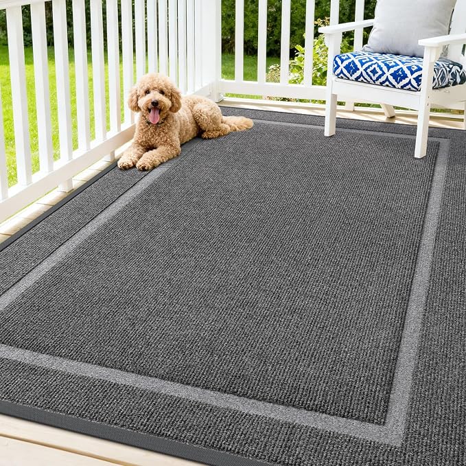 OLANLY Front Door Mat Outside 71x47, All-Season Heavy-Duty Rubber Doormat | by OLANLY