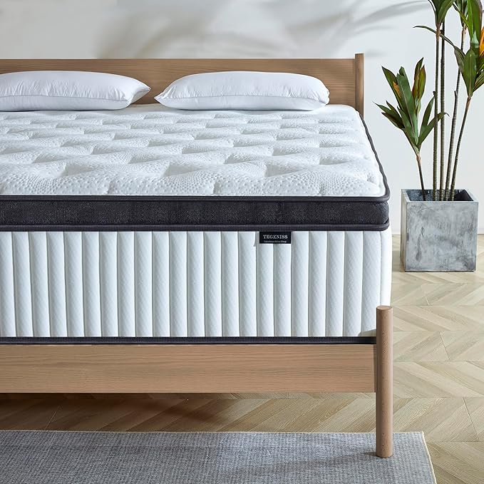 King Size Mattress, 12 Inch King Size Memory Foam Mattress in A Box for Comfort Sleep & Pain Relief, CertiPUR-US Certified, Medium Firm Mattresses