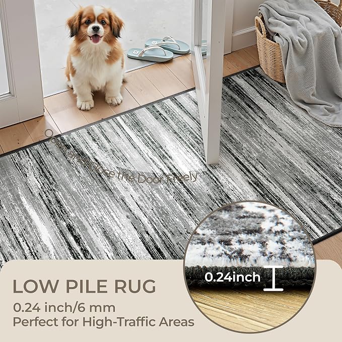 2x8 Runner Rug Non Slip, Washable Hallway Runner Rug, Nursery Room, Soft Runner - Image 6