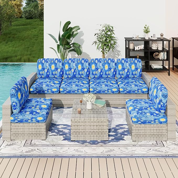 Printed Couch Cushion Covers, Sofa Covers Washable - Image 2