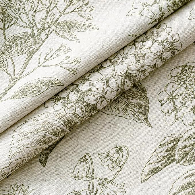 Set of 2 Decorative Floral Pillow Covers 22x22 Inch Light Green | Neutral - Image 2