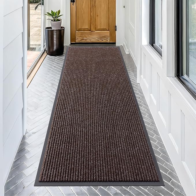 OLANLY Front Door Mat 71x30, Waterproof Heavy-Duty Indoor Outdoor Doormat | Tan by OLANLY