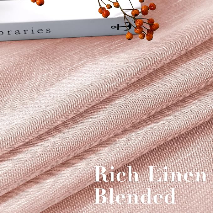 H.VERSAILTEX Linen Curtains Natural Blended Curtain Panels - Image 4