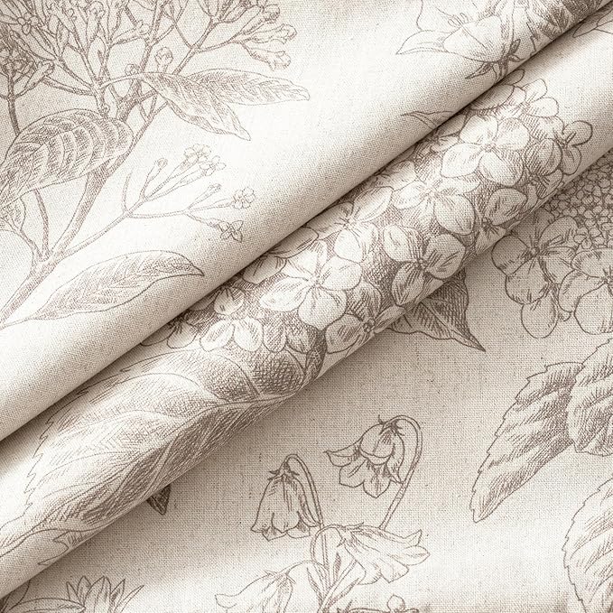 Set of 2 Decorative Floral Pillow Covers 22x22 Inch Light Camel | Neutral - Image 2